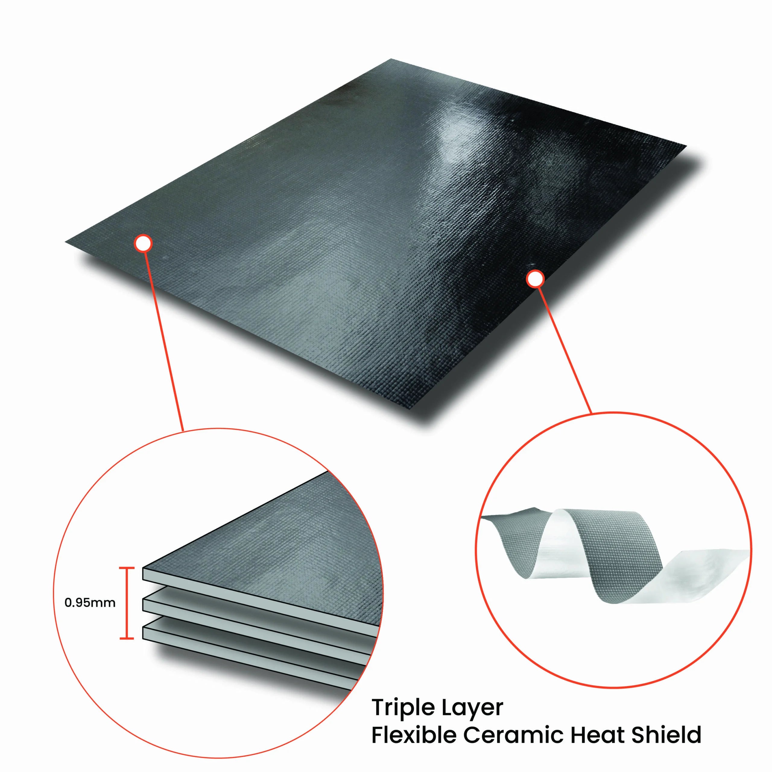 ZircoFlex® FOIL Ultra-Thin Heat Shielding Ceramic Foil | Flexible Aluminium Backed Thermal Barrier | Self-Adhesive