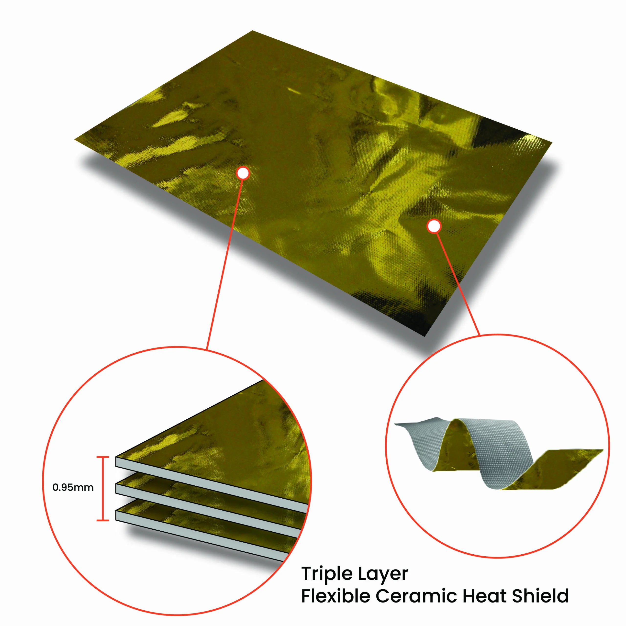 ZircoFlex® FOIL Ultra-Thin Heat Shielding Ceramic Foil | Flexible Aluminium Backed Thermal Barrier | Self-Adhesive